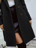 Double-Breasted Longline Coat