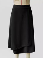 Asymmetrical Hem A-Line Skirt