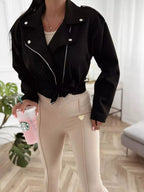 Zip Up Cropped Jacket