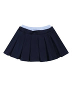 Drawstring Pleated Mini Skirt