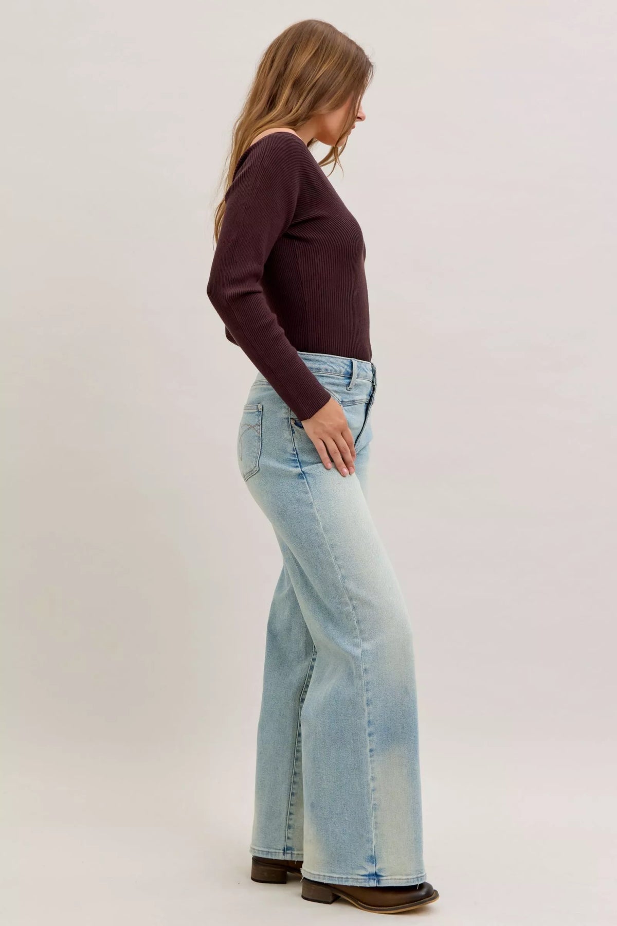 Judy Blue High Waist Column Straight Jeans