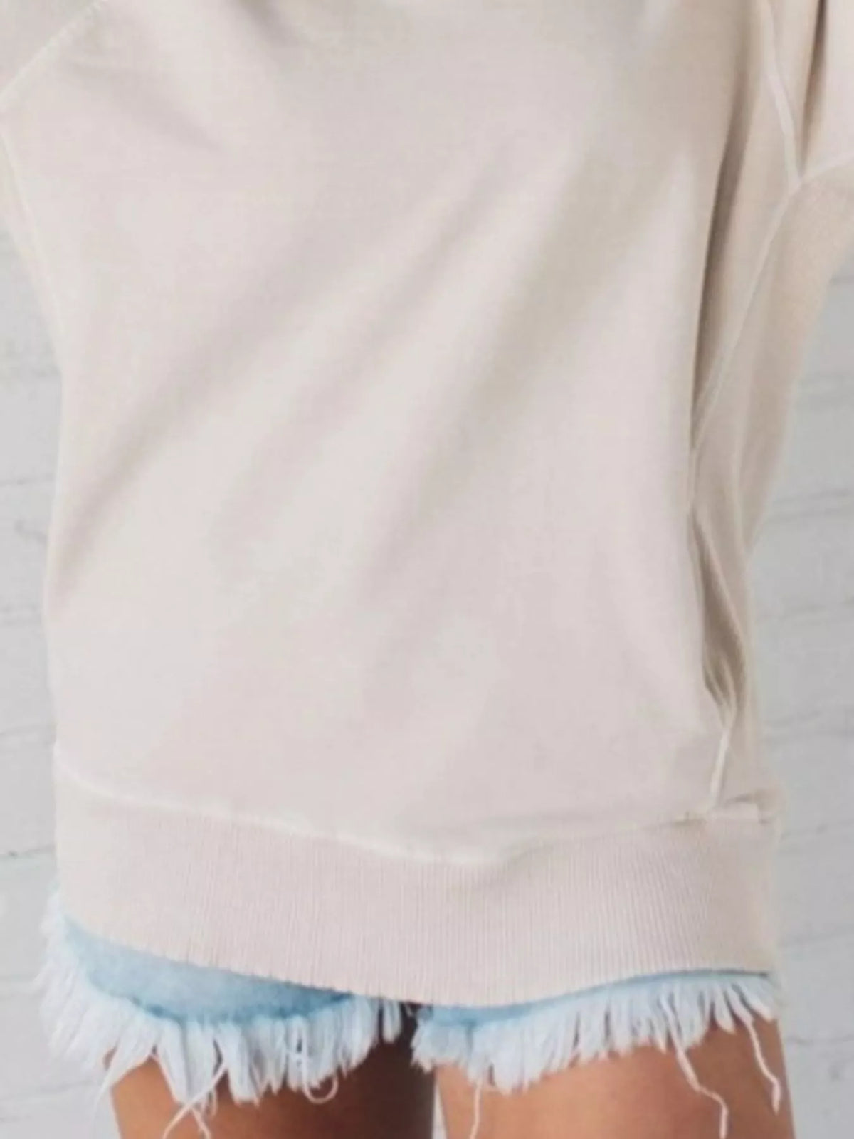 Full Size Crew Neck Raglan Sleeve Sweatshirt Plus Size