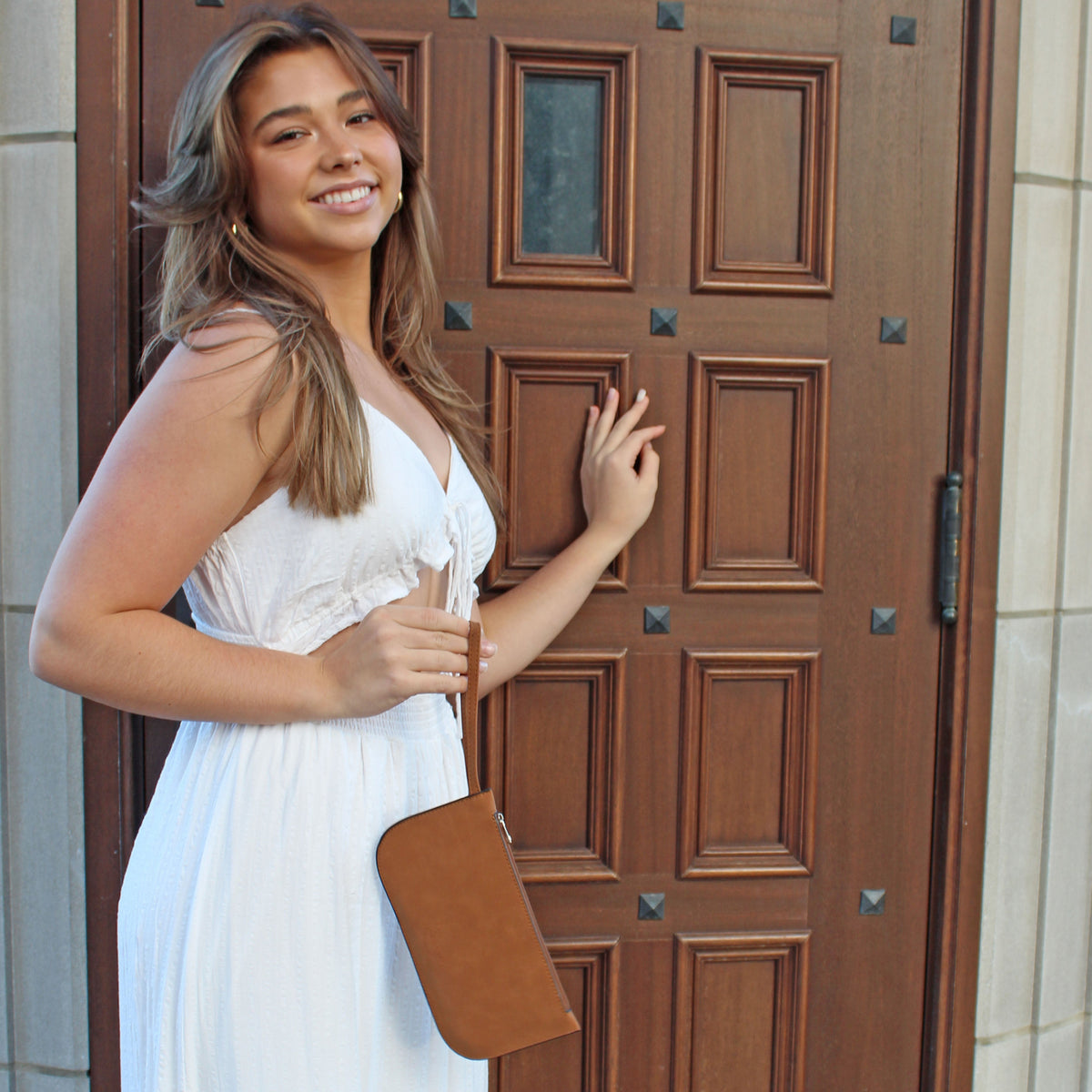 Faux Suede Wristlet-Perfect match to the Taylor Tote!