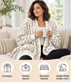 Women's Sherpa Wearable Blanket Poncho