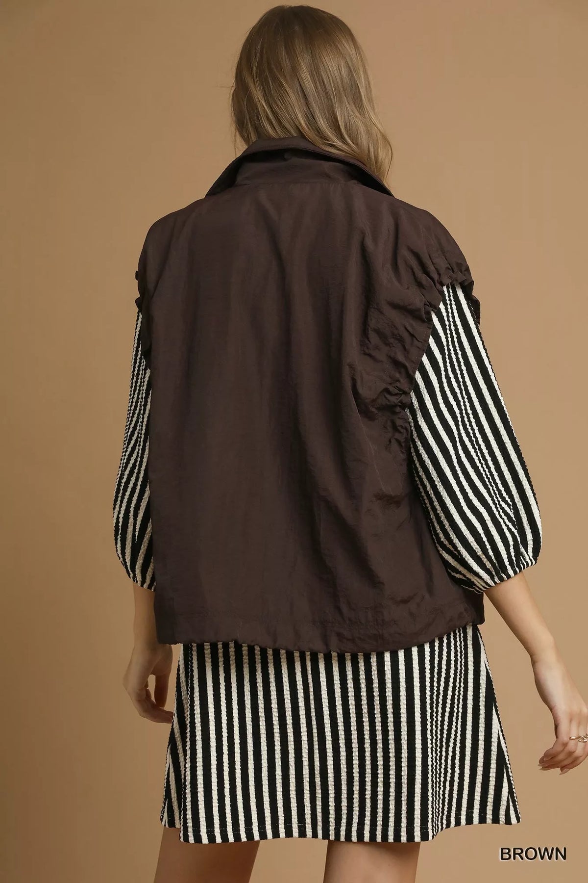 Umgee Nylon Vest with Pockets