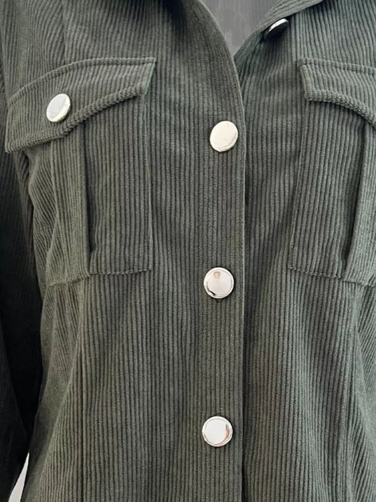 Corduroy Button-Down Jacket