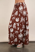 VERY J Printed Resort Midi Skirt