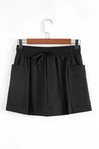 Cargo Pocket Elastic Waist Active Casual Skort