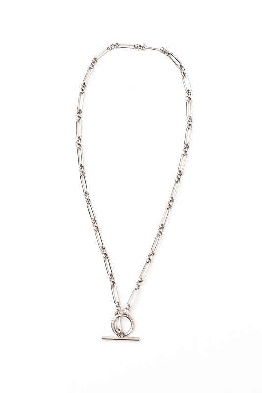 18K STAINLESS STEEL TOGGLE CHAIN NECKLACE