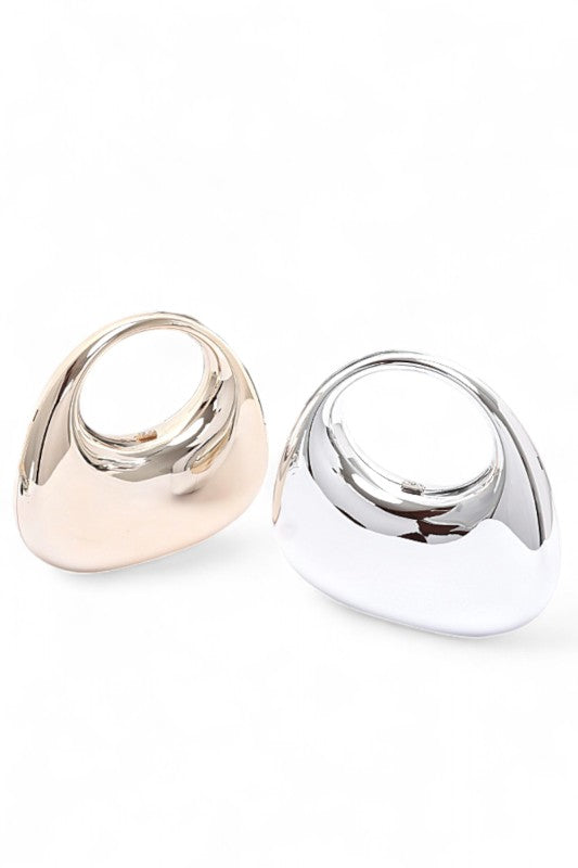 Polished Molded Top Handle Clutch