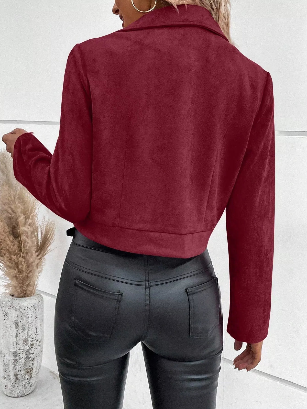 Zip Up Moto Jacket