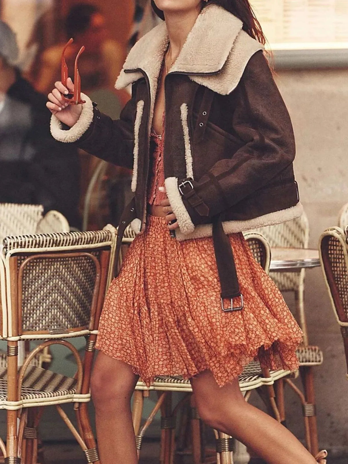 Floral Print Mini Skirt