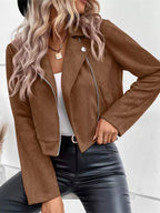 Zip Up Moto Jacket
