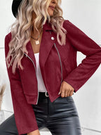 Zip Up Moto Jacket