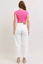 Judy Blue High-Waisted Rigid Magic Panel Barrel Jeans