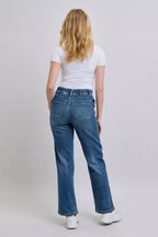 Judy Blue Drawstring Straight Jeans with Pockets