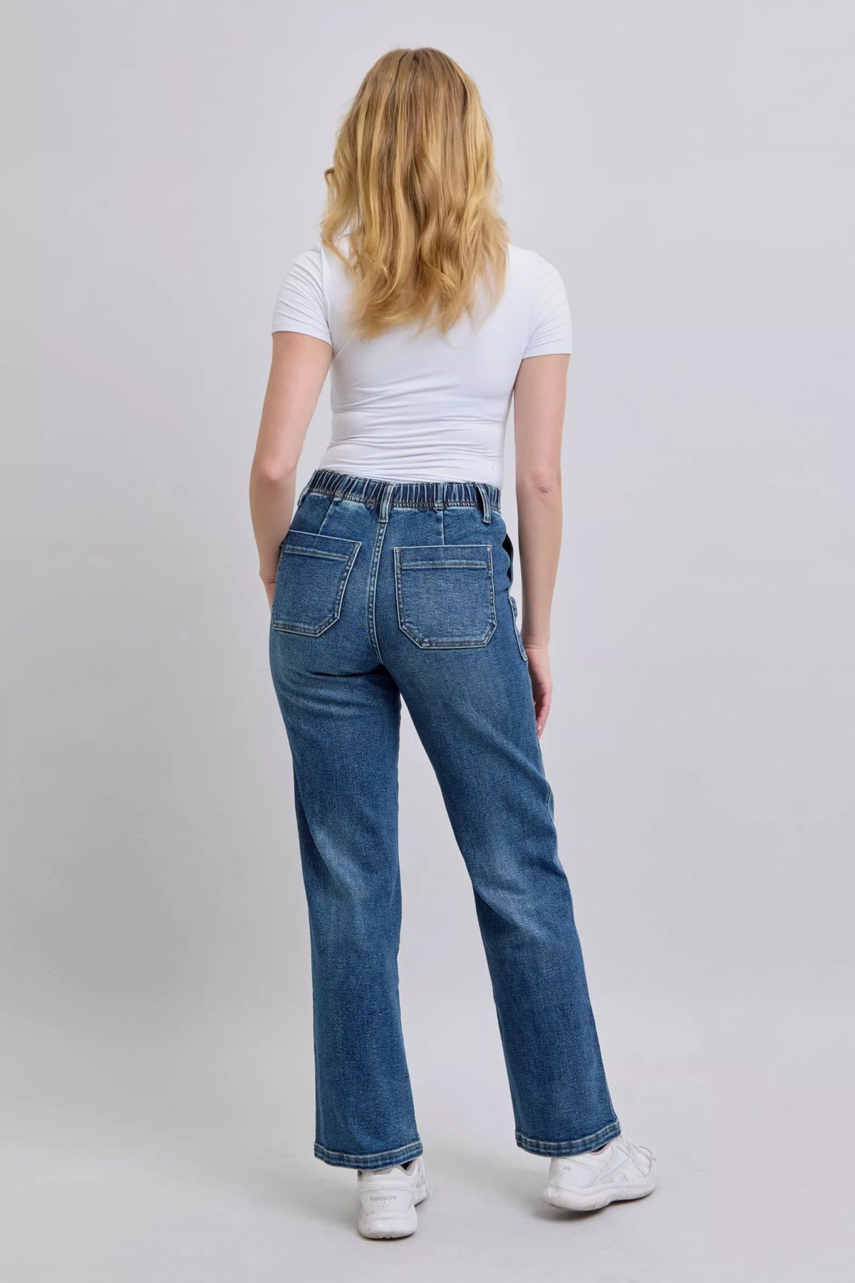 Judy Blue Drawstring Straight Jeans with Pockets