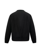 Snap Down Cropped Bomber Jacket
