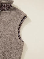 Side Bows Sherpa Fleece Vest