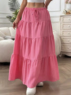 Flowy Tiered Maxi Skirt