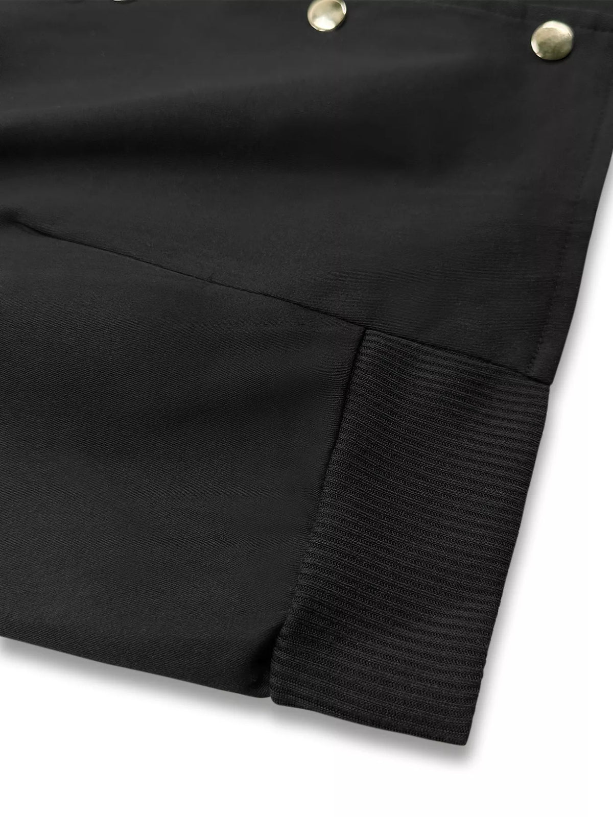 Snap Down Cropped Bomber Jacket