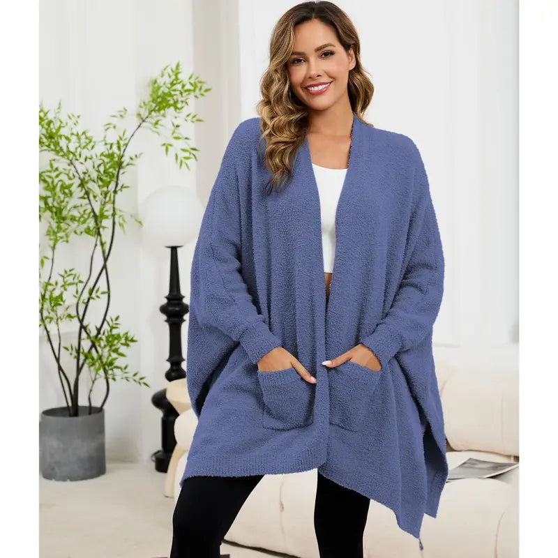 Women's Sherpa Wearable Blanket Poncho