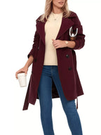 Double Breasted Long Sleeve Coat