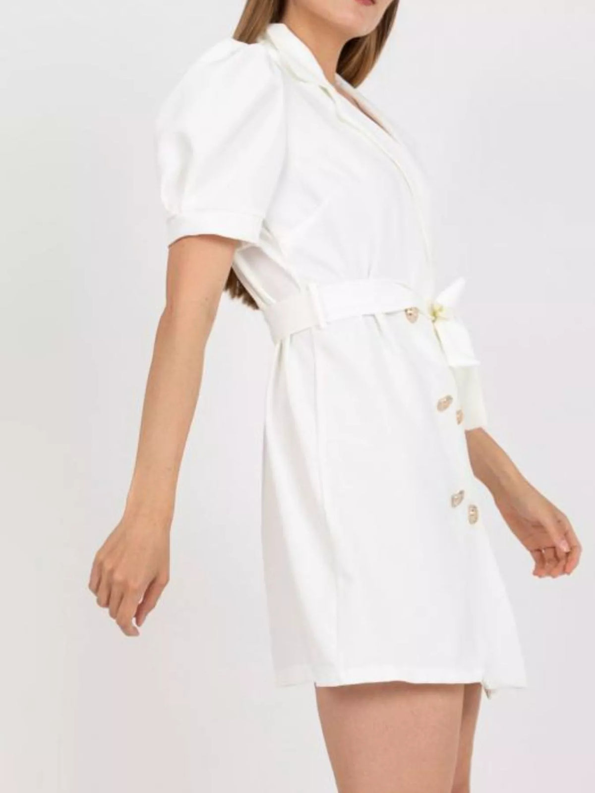 Blazer Style Tie Waist Mini Dress