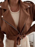 Zip Up Cropped Jacket