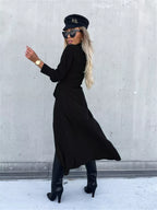 Full Size Button Front Shirt Dress Plus Size