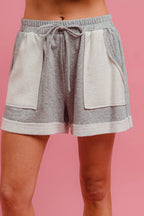 BiBi French Terry Knit Shorts with Side Pocket