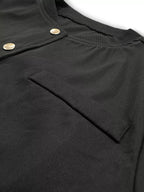 Snap Down Cropped Bomber Jacket
