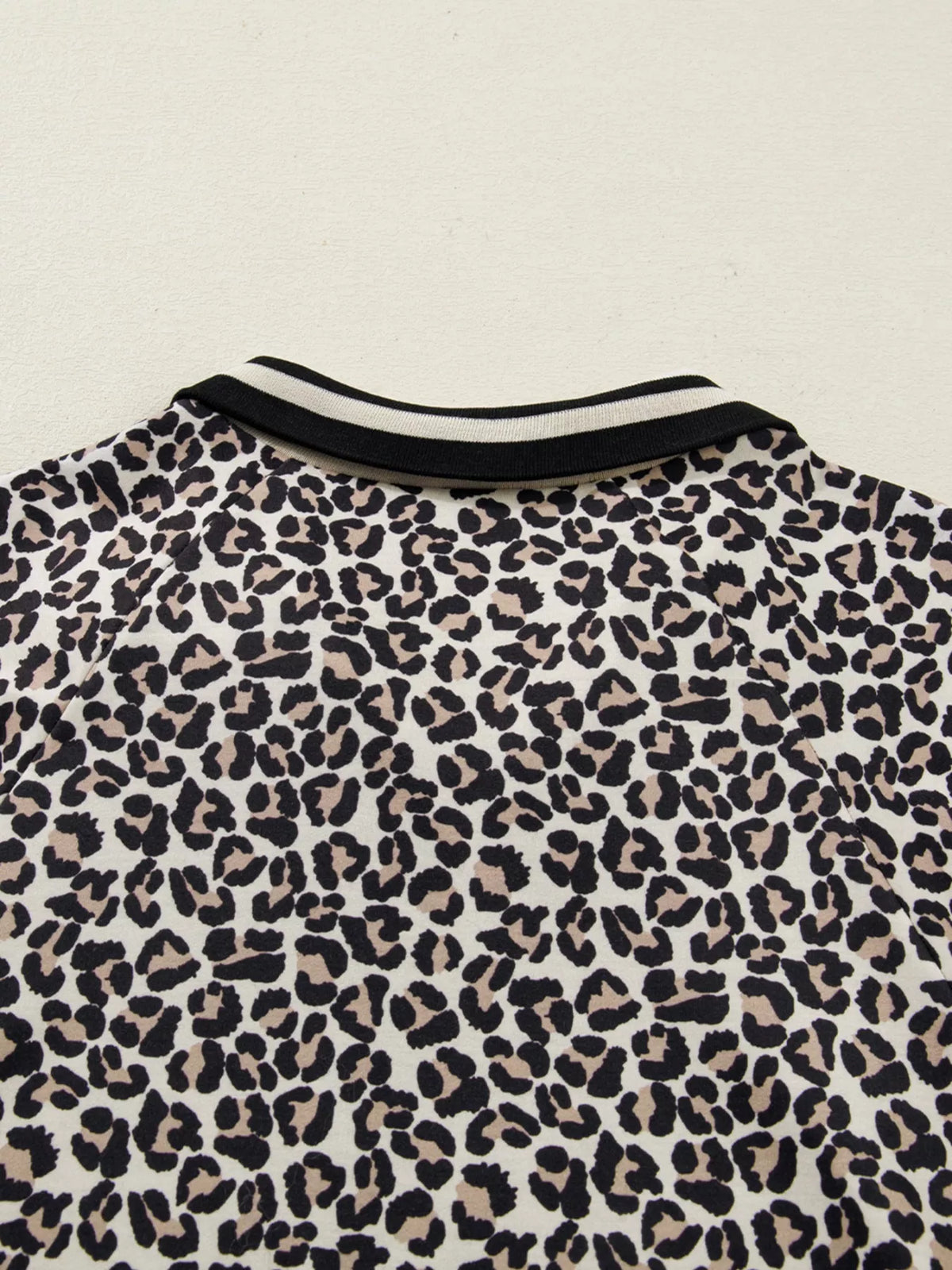 Leopard Print Zip-Up Mini Dress