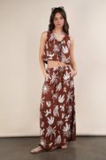 VERY J Printed Resort Midi Skirt