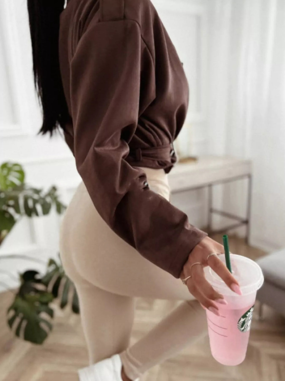 Zip Up Cropped Jacket