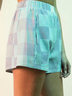 Striped High-Waist Shorts