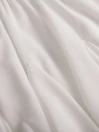 Elastic Waist Ruffled Hem Skirt