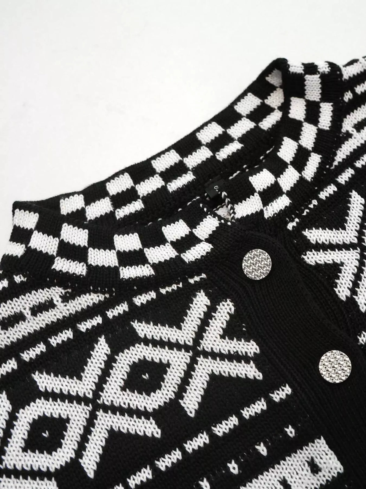 Striped Button Up Knit Cardigan