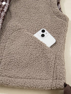 Side Bows Sherpa Fleece Vest