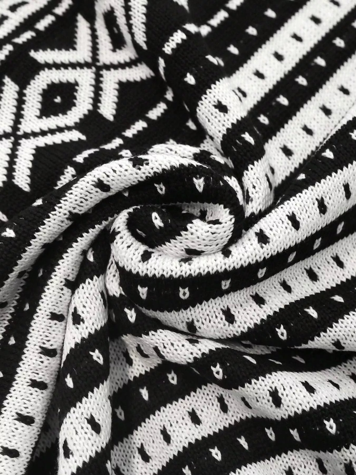 Striped Button Up Knit Cardigan