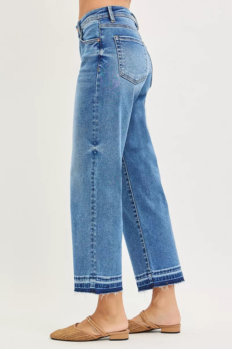 RISEN Full Size Slouchy Cropped  Boyfriend Jeans Plus Size