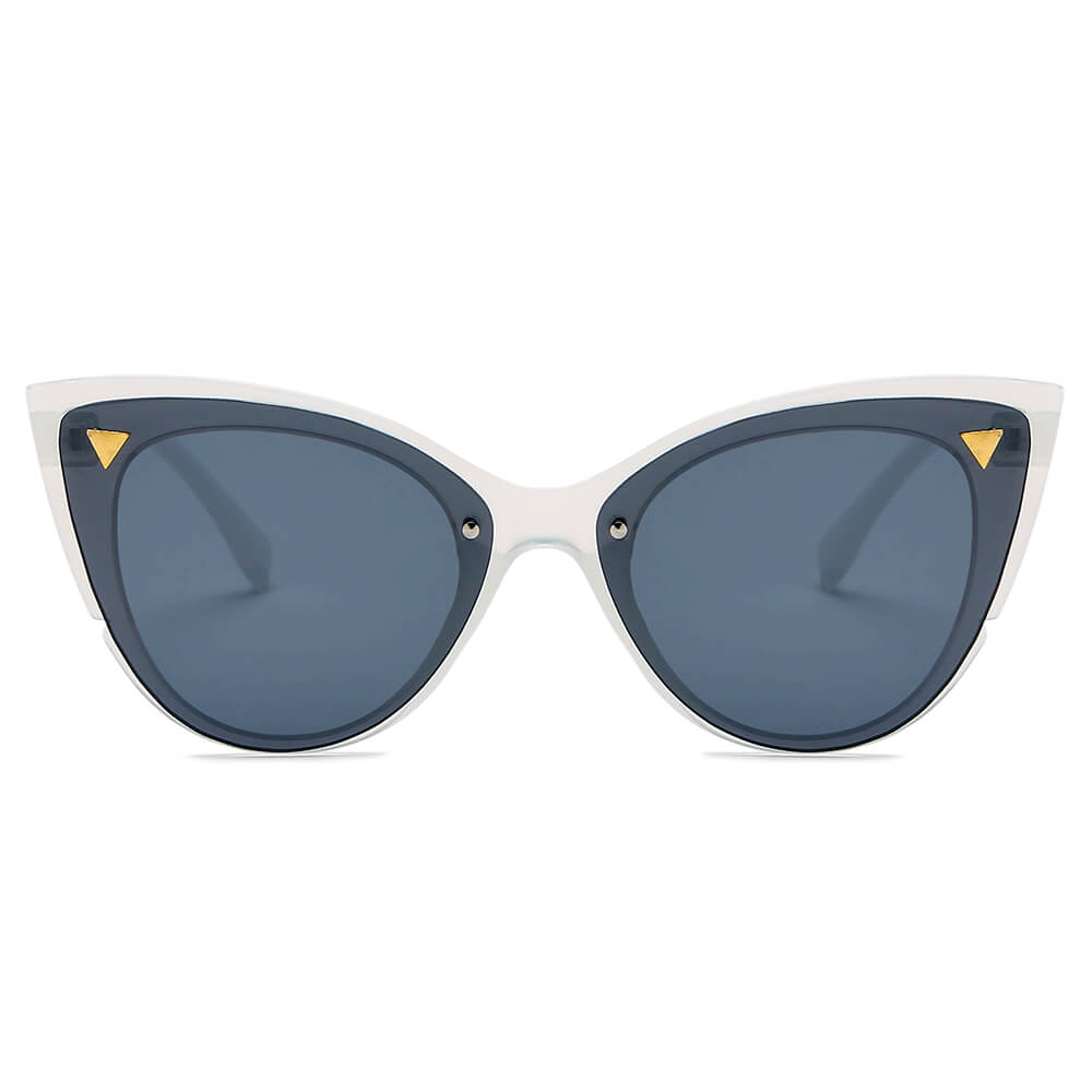 GRENOBLE | Women Retro Fashion Round Cat Eye Sunglasses