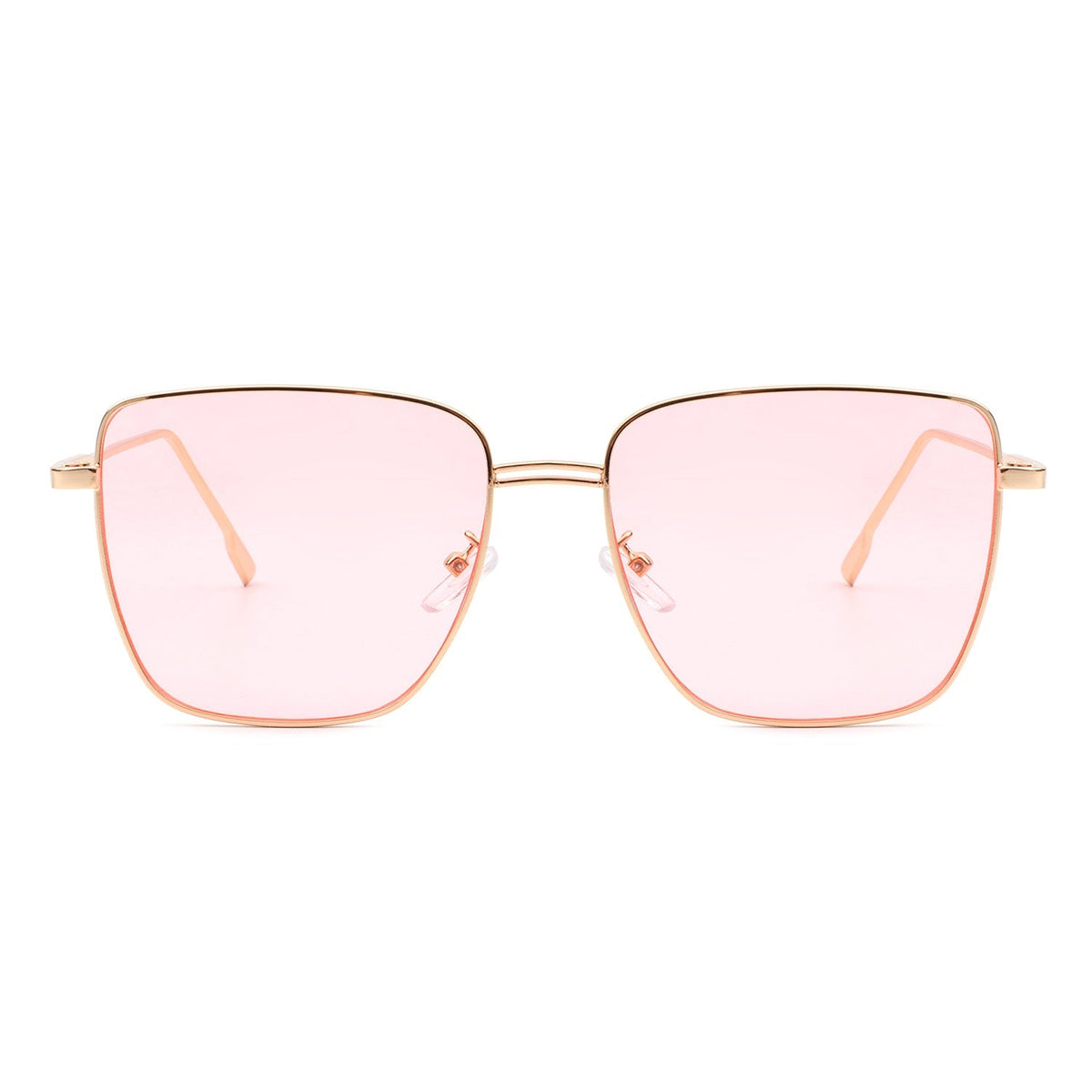 Eskuitan | Women Square Metal Oversize Fashion Sunglasses