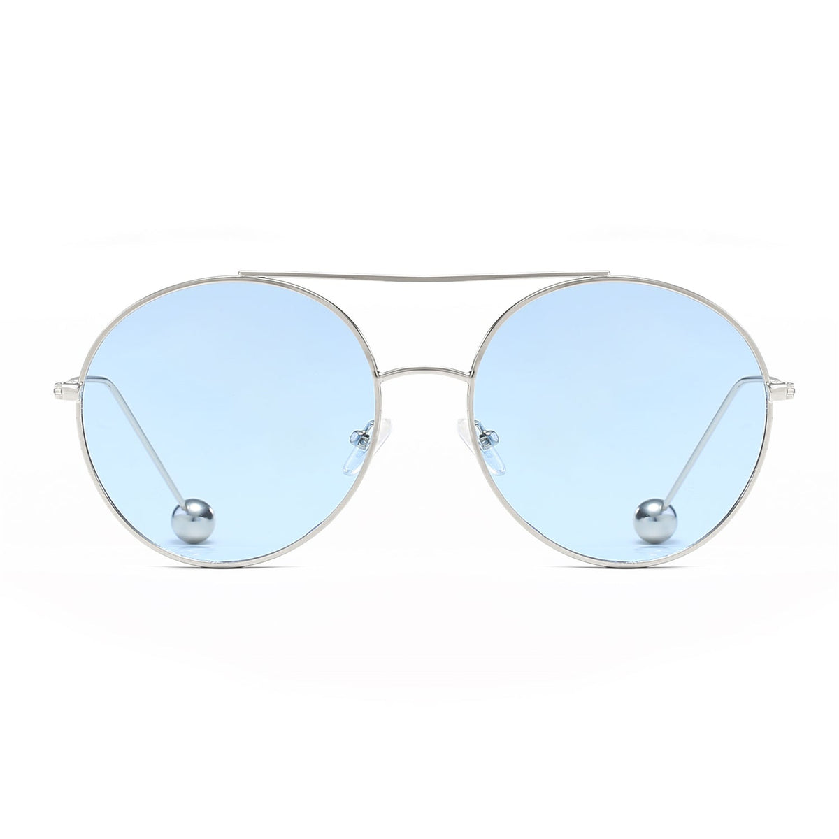 EUREKA | Unisex Round Tinted Lens Aviator Clear Glasses Balled Sunglasses