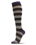 Women's Soft Shaded Stripes Cashmere Blend Knee High Socks