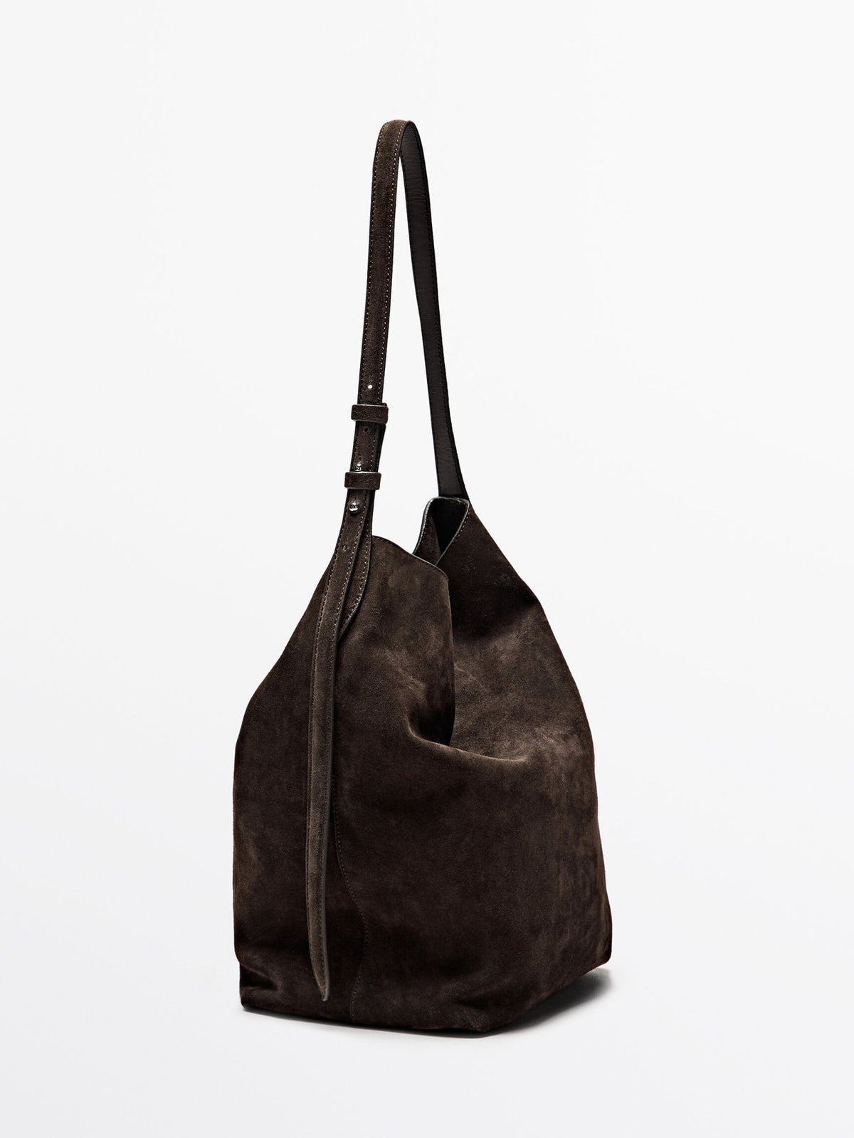 Women's Suede Slouchy Hobo Shoulder Bag
