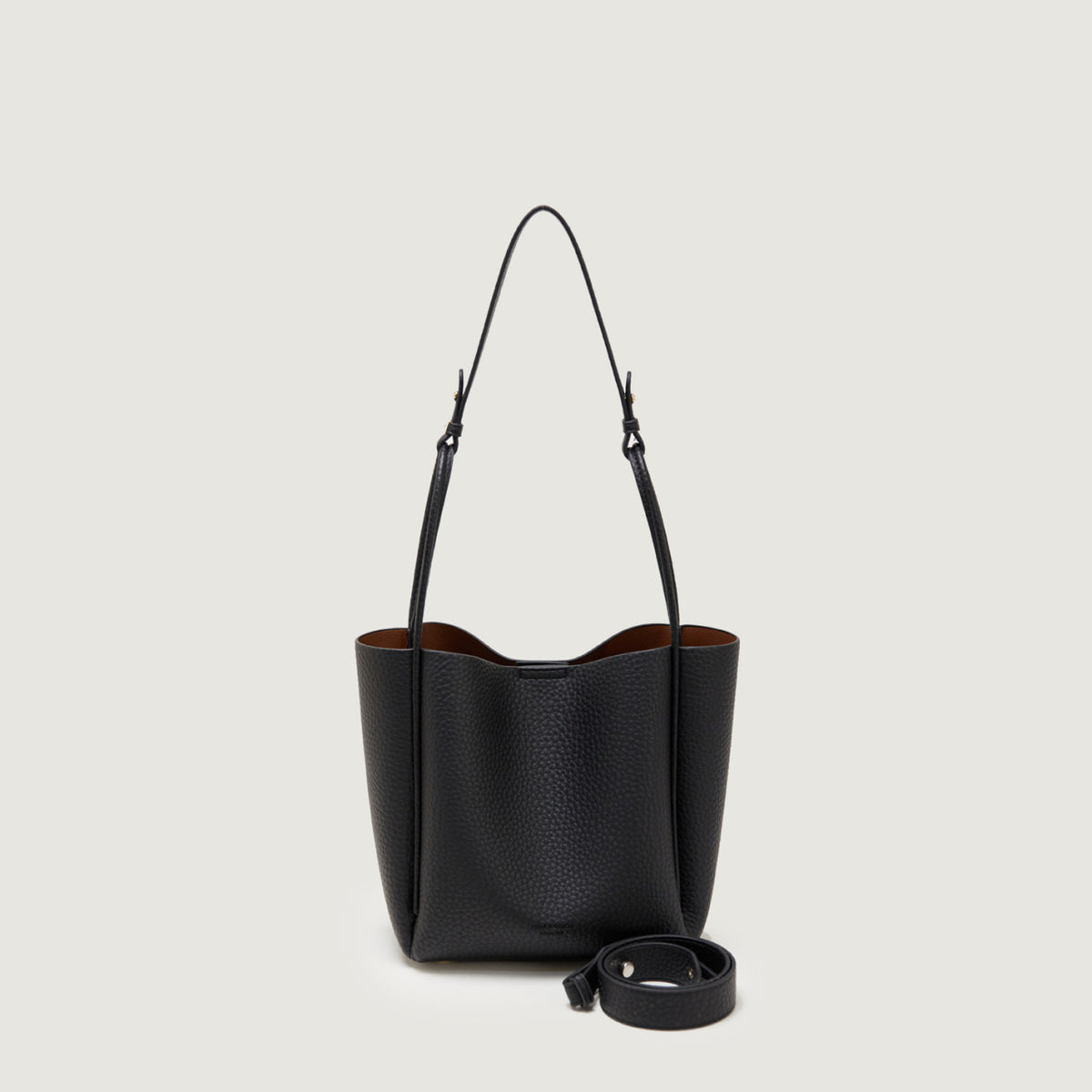 Women's Soft Leather Bucket Shoulder Bag