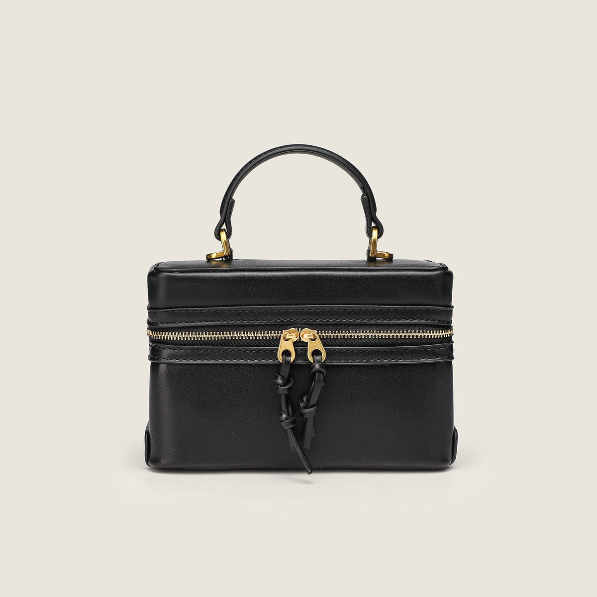 Canvas Leather Mini Box Lunch Bag