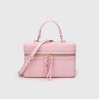 Canvas Leather Mini Box Lunch Bag