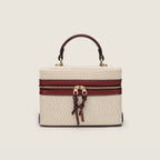 Canvas Leather Mini Box Lunch Bag
